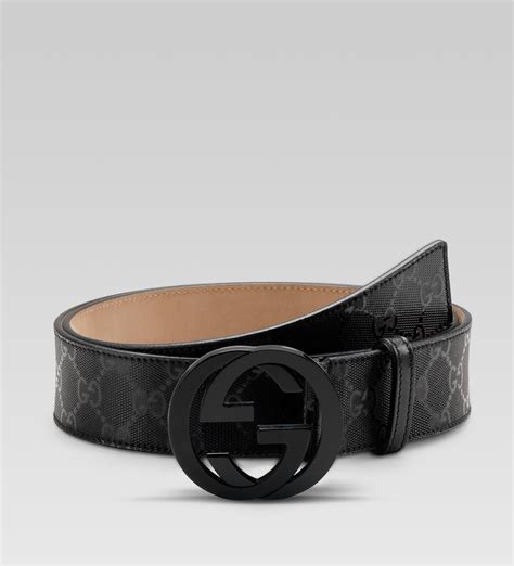 all black gucci belt men's|gucci belt men's black imprime.